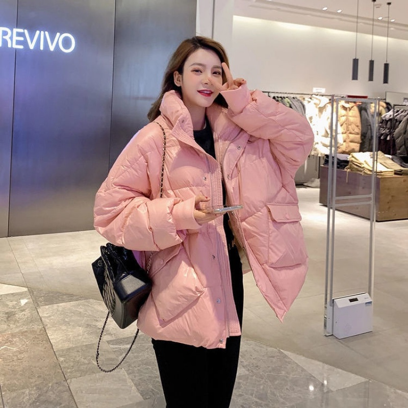 Anti-season special price down clothing for women with short section 2021 Winter new loose jacket upright collar warm-proof and cold-proof blouses