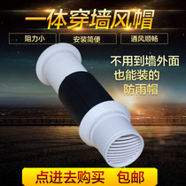 New exterior wall through-wall Hood integrated hood air outlet Fresh air system accessories 110 160 rain cap