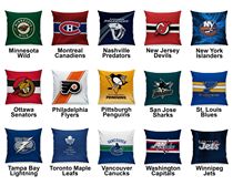 Hockey League Team Breed Logo Cotton Linen Mat pillowcase Hockey Leagugue Team Variety