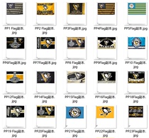 Foreign trade Pittsburgh Penguins flag car flag series NHL Pittsburgh Penguins Car Flag