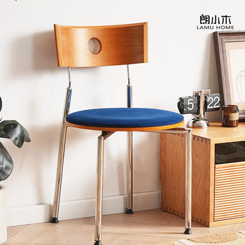 Medieval style dining chair home designer solid wood back chair