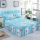 Đôi da thân thiện với tấm phim hoạt hình đám cưới đầy đủ trang bị bông giường bedspread giường váy che ren dày mới - Váy Petti giường váy