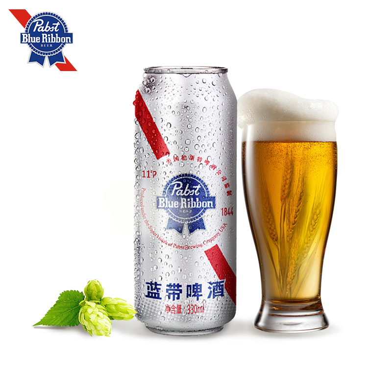Blue Ribbon 蓝带啤酒8度金罐500ml 12听国产鲜黄 Blue Ribbon 蓝带啤酒8度金罐500ml 12听国产鲜黄