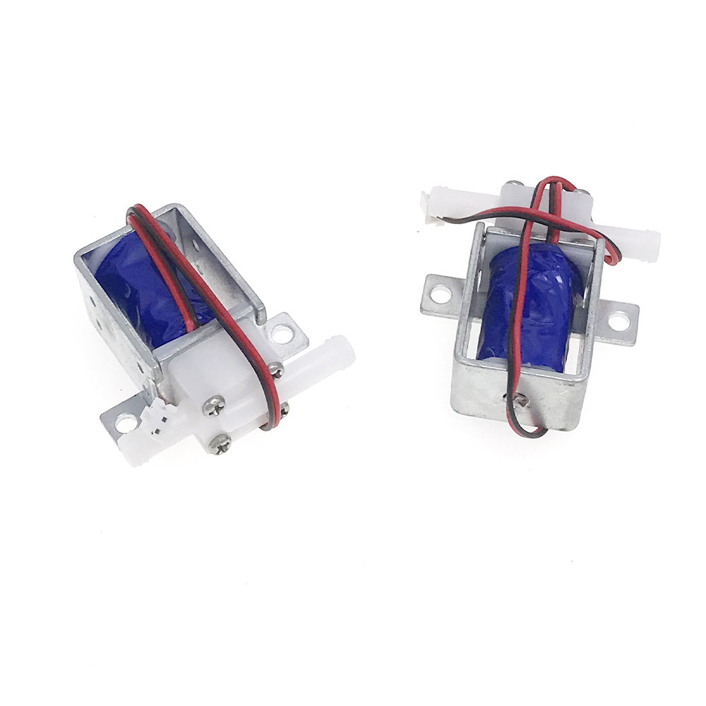 Газовый клапан dc 6v 12v 24v 微型电磁阀两位两通常闭水气阀排水阀直流电动水阀