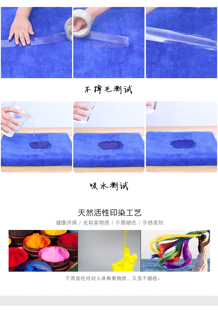 Đức, ba người Anh 10 thiết bị thẩm mỹ viện cắt tóc cửa hàng bán buôn khăn siêu thấm tiêu đề khô nhanh có thể được tùy chỉnh biểu tượng khắc - Khăn tắm / áo choàng tắm khăn mặt trẻ em