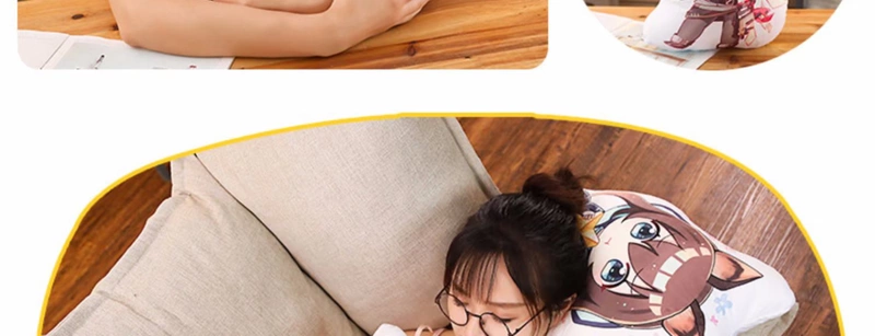 Lieer gia đình nguyên bản vào ngày mai Ark Q phiên bản gối gối xung quanh màu xám bạc đầu tuyết hai mặt gối hỏi đệm - Carton / Hoạt hình liên quan