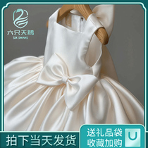 Girl Flower Children Wedding Little Girl Dress Female Treasure Birthday Princess Dress Childrens High-end Piano Dress