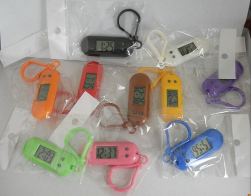 Маленькие цифровые часы, подвеска, портативный брелок