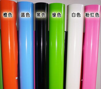 Car Glossy Surface Color-Changing Film, Full Car Body Glossy Surface Film, Glossy Black, White, Red, Orange, Yellow, Green Stickers