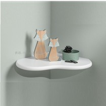 Nordic wall corner Corner Racks Lined Solid Wood Separators White Children Bedrooms Storage Laminate Heart-shaped Small Bookshelves