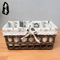 Chiluteng woven storage basket fabric storage box desktop storage box toy sundries snack finishing basket storage basket