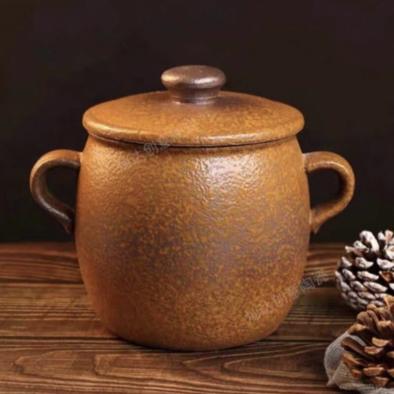 Purple Clay Soup Pot, Ceramic Pot, Soup Bowl, Seafood, High Temperature Resistant, Heat Resistant, Double-Ear Pot, Stew Pot, Creative Hotel Tableware Purple Clay Soup Pot, Ceramic Pot, Soup Bowl, Seafood, High Temperature Resistant, Heat Resistant, Double-Ear Pot, Stew Pot, Creative Hotel Tableware