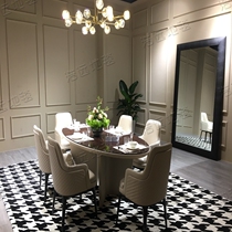 Nordic American Black & White Krug Carpet Living Room Sofa Tea Table Bedroom Book Room Restaurant Handmade Carpet Custom