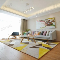 Fashion Plaid Light Extravagant Carpet Living-room Tea Table Sofa Bedroom Book Room Bedside Handmade acrylic Acrylic Carpet Full of Custom