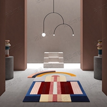 Nordic light and luxurious irregular personality Custom-style Rooms Showroom room Living room Bedroom Book House Villa Thickened handmade carpet