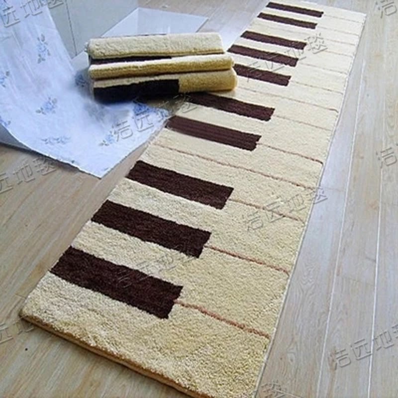 Fashionable European-style American-style light luxury piano rug living room bedroom bedside study rug door mat computer chair rug