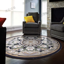 Eurostyle American style light extravagant round carpet living room tea table Bedroom bedside book room Dining Room Restaurant Handmade Carpet Custom