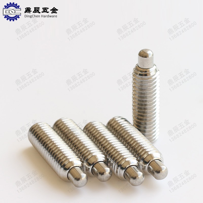 Stainless steel column head wave bead positioning screw spring telescopic pin threaded positioning plunger M3-M12 plant direct