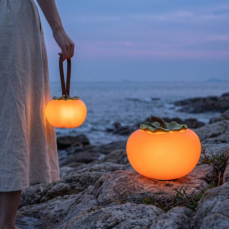 Outdoor Waterproof Garden Villa Courtyard Portable Traditional Persimmon Lamp Lawn Lamp Atmosphere Landscape Terrace Decorative Lamp