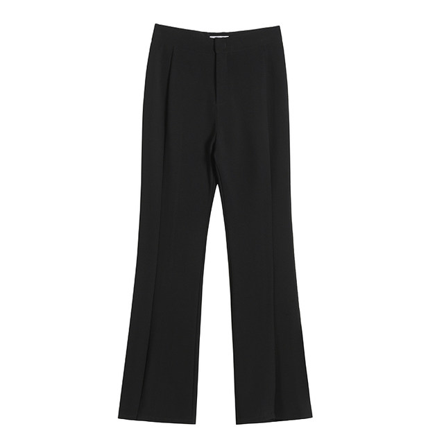 Slit Weave Wide Leg Casual Pants Women's Spring Dress 2022 New Women's High Waist Straight Suit Pants Mopping Pants