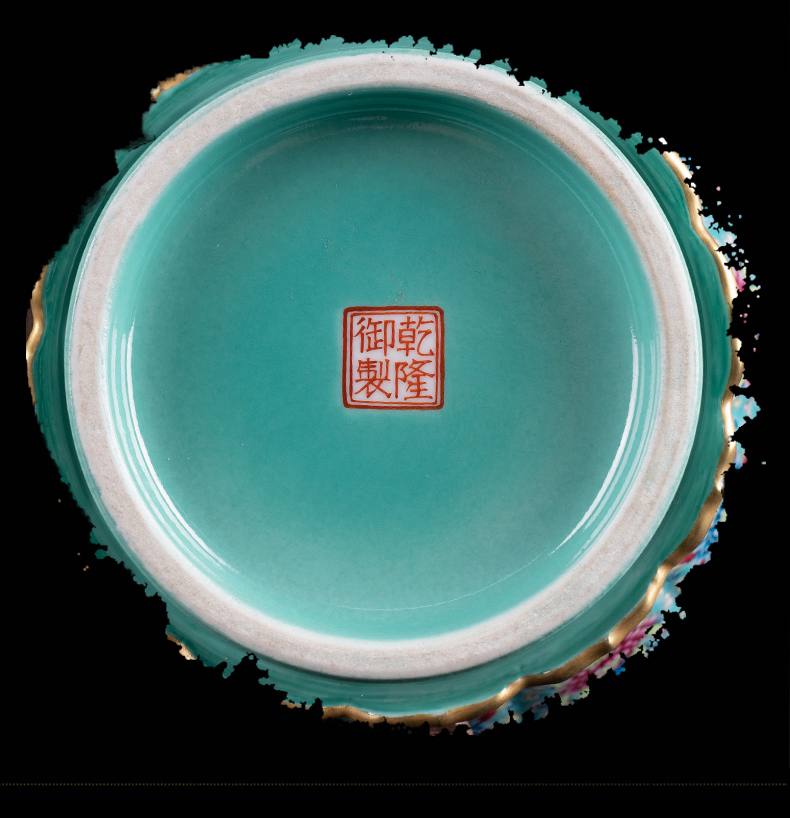 Ning hand - made antique vase seal up with jingdezhen ceramic bottle vase furnishing articles cloud expressions using baggage flower vase with sitting room around branches
