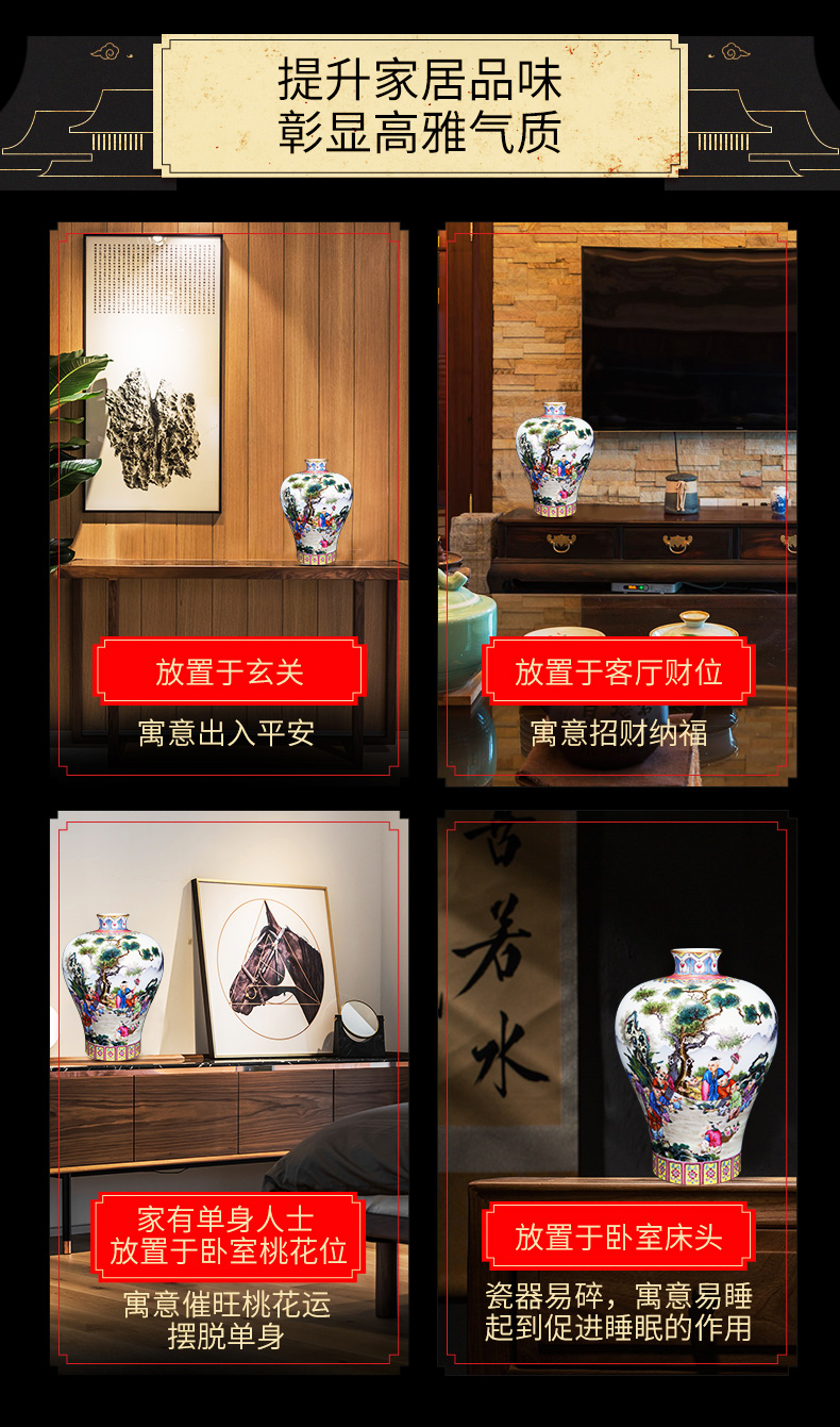 Better sealed up with jingdezhen ceramic vase furnishing articles sitting room new Chinese antique hand - made pastel twomey bottle baby play