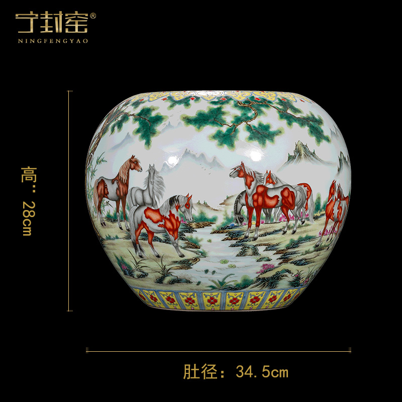 Ning hand - made antique vase seal up with jingdezhen ceramic bottle furnishing articles, the sitting room is blue and white porcelain Chinese orphan works, ninety - five