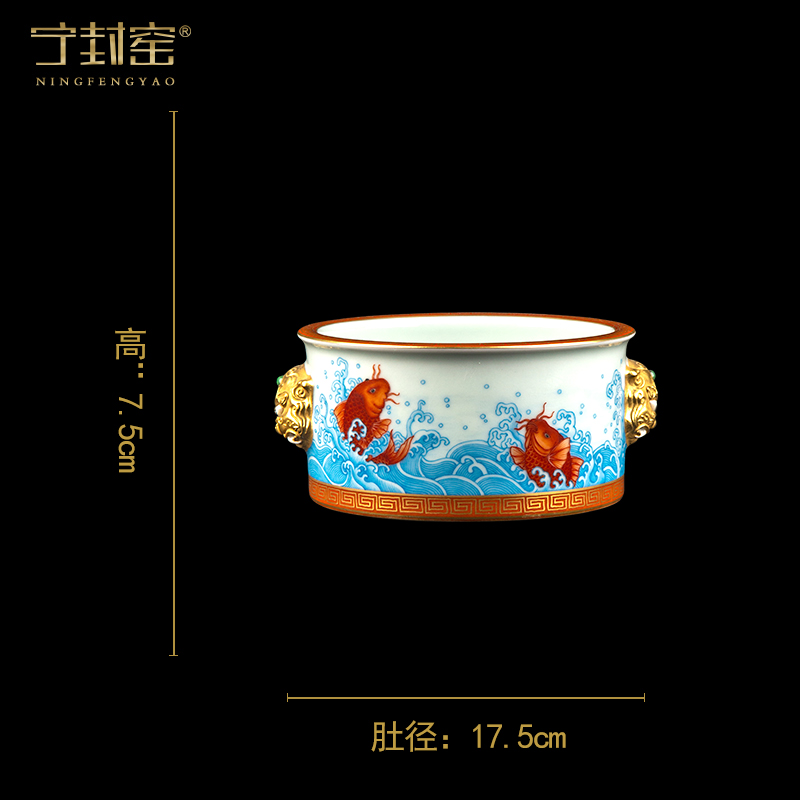 Ning hand - made antique vase seal up with jingdezhen porcelain furnishing articles sitting room of Chinese style of blue and white porcelain acura one hundred and thirteen period