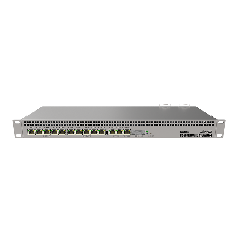 Mikrotik RB1100Dx4 Enterprise Gigabit Wired Router Telecom Broadband ROS High Speed Routing