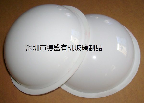 Acrylic white semi-circle cover white light transmission lamp shade milk white light box