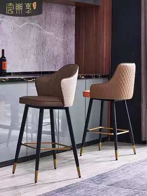 Tang Chao Li light luxury front desk chair Italian bar chair bar stool American country Nordic bar chair modern household high stool