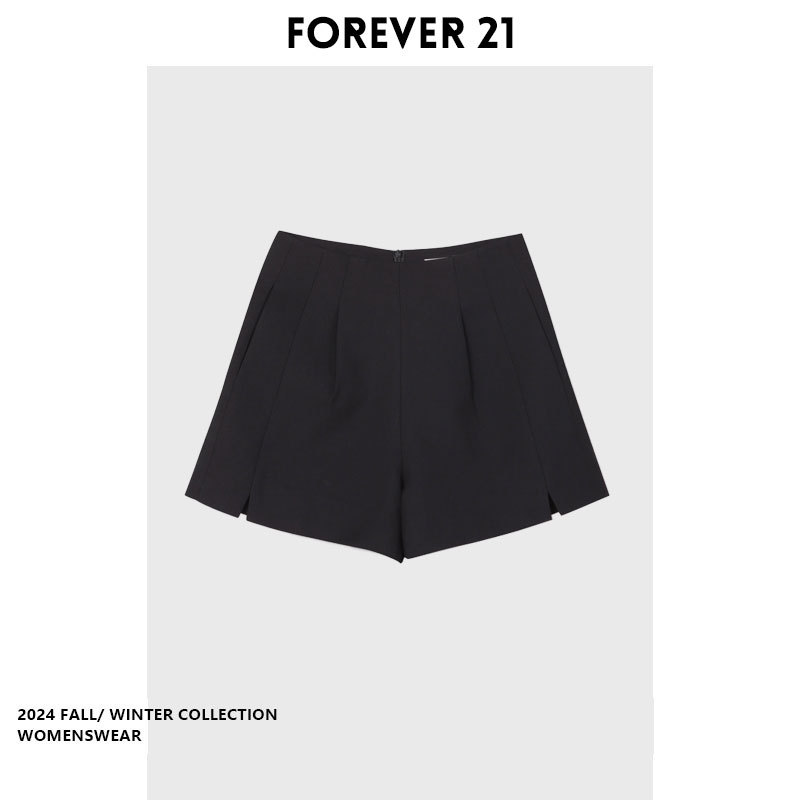 [in Stock] Forever 21 High-Waisted A-Line Shorts for Petite Figures, Casual, Fashionable, Versatile Shorts