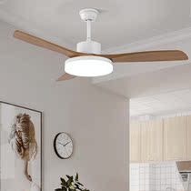 Collar Nordic solid wood fan light Restaurant Living room Bedroom Home Fan Light 2022 New ceiling integrated
