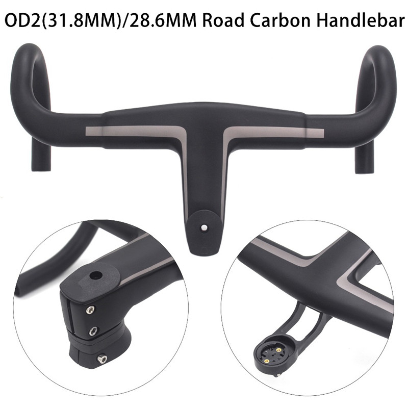 Full carbon fiber car bend to bend the 28 6 31 8mm integrated bend over the road bike to take the meter stand OD2