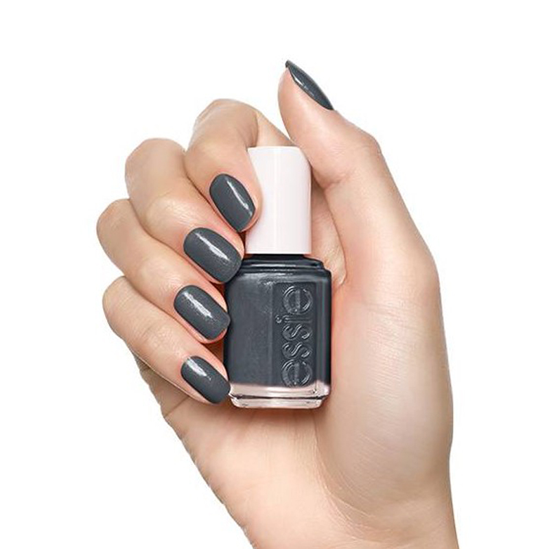 American ESSIE nail polish 847cashmere bathrobe fine shades of grey black free from baking