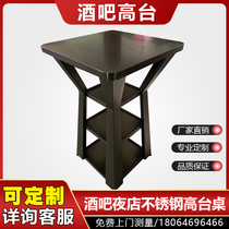 Bar Table Haute Table et chaises bar Desk Desk Loose Desk Brief CLEAR BAR NIGHT FIELD COMMERCIAL STAINLESS STEEL LUMINOUS WINE CABINET WINE TABLE