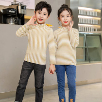 Duvet Children Warm Plus Suede No-Mark Fever Blouse Single Boy Girl Girl Autumn winter hit undershirt CUHK Tong Autumn clothes
