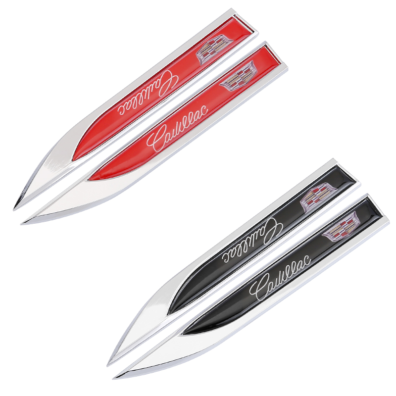 Suitable for Cadillac srx xts atsl ats modified fender metal blade side sticker decorative sticker