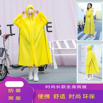 Sleeveless raincoat battery car thin section soft fabric universal cape type bicycle Student plastic moped cute female