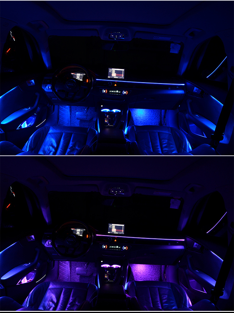 For Audi A4 B9 A5 S5 2017 32 Color LED Ambient Light Dashboard