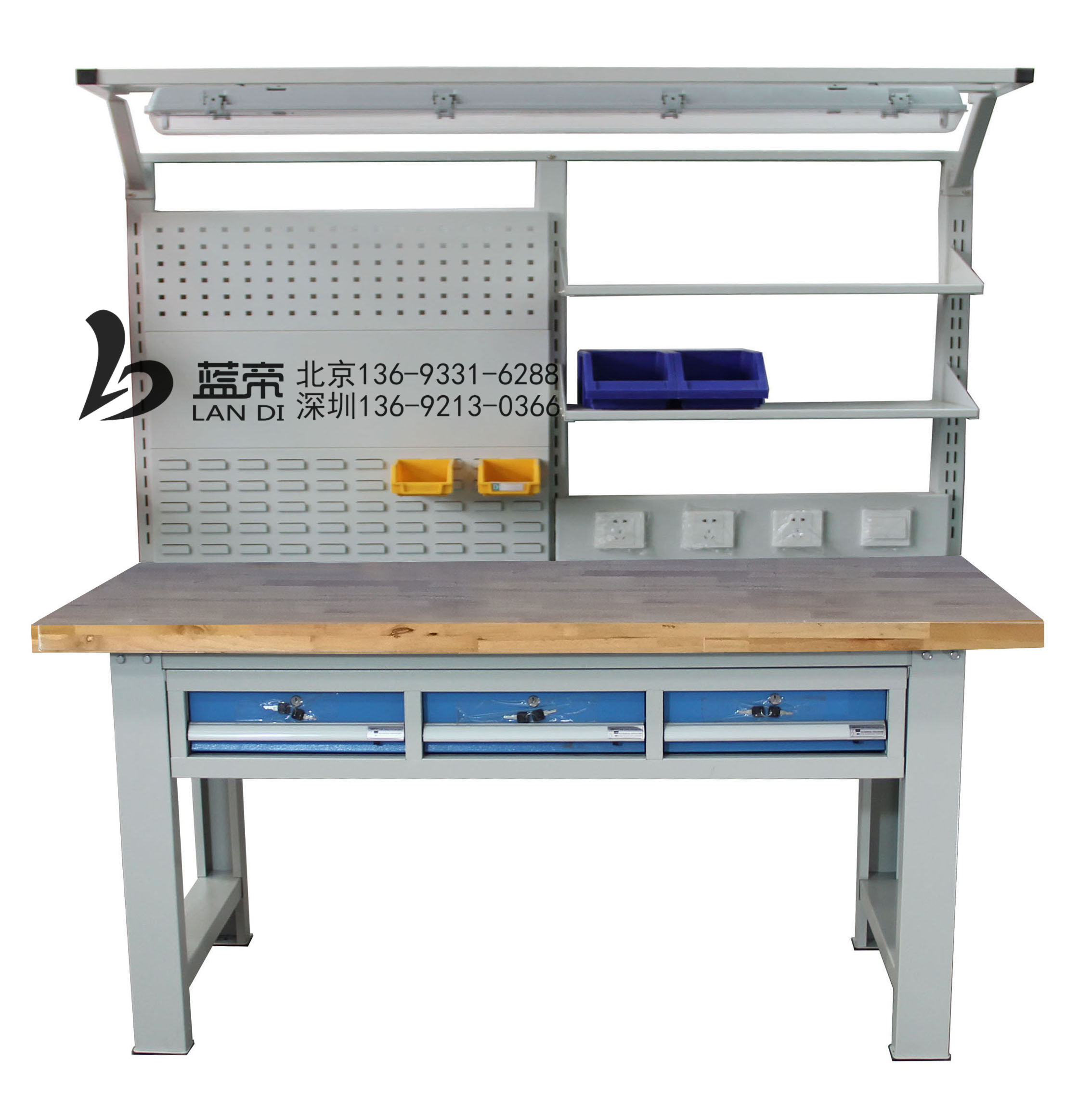 Solid wood workbench repair workbench beech workbench vise workbench workshop operation table oak inspection table