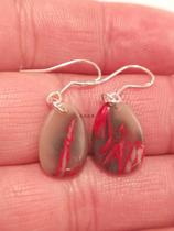Changhua chicken bloodstone earrings soft ground horn jelly top product exquisite jewelry high-end gift special offer JX930