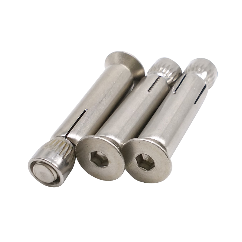 304 stainless steel inner expansion screw countersunk inner hexagonal expansion screw inner puffy m6m8m10m12 * 100