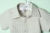 Yijia Coco Màu hữu cơ Cotton Quần áo Trẻ em Mùa hè Trẻ em Ngắn Tay Áo Sơ mi Kẻ sọc Quần áo Trẻ em Bông - Áo sơ mi