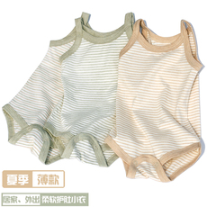 майка 婴儿连体彩棉包屁衣 宝宝纯棉背心 男童女童衣服 儿童三角哈衣 Miriam