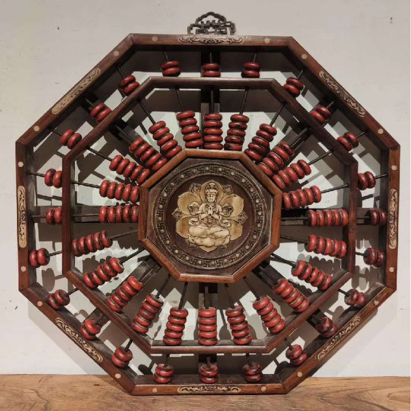 Antique Nostalgia Collection Old Objects Antique Flowers Pear Wood Gossip Old Abacus Farmhouse Retro Decorative Swing Accessories