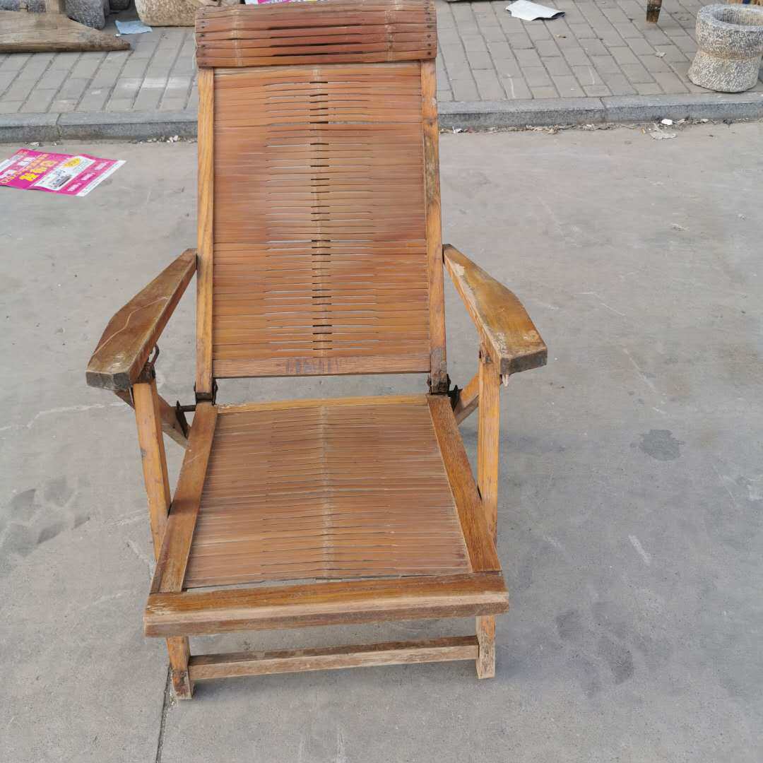Nostalgia Collection Old Objects Old Deck Chairs Second-hand Bamboo Chair Folding Chairs Old Chairs Farmhouse Retro Decorative Swing Accessories