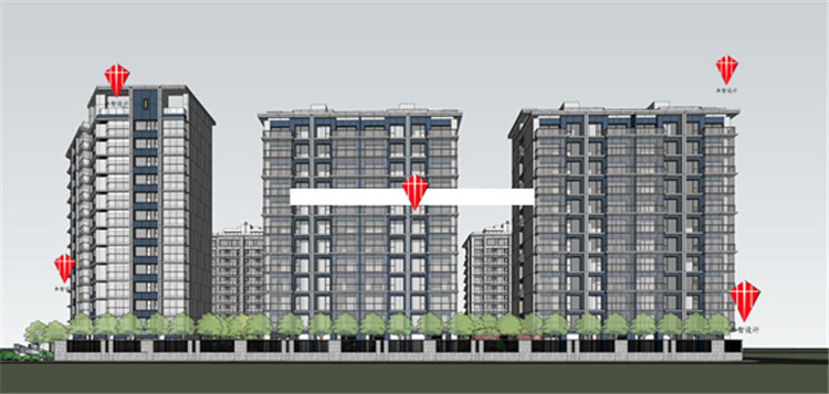 T1920上海前滩三湘印象名邸地王现代高层豪宅住宅区建筑景...-3