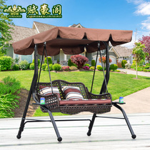 Autumn Thousands Outdoor Rocking Chair Balcony Autumns chair Courtyard Garden Hanging Chair Basket Rattan Chair Iron Art Casual Outdoor Autumn