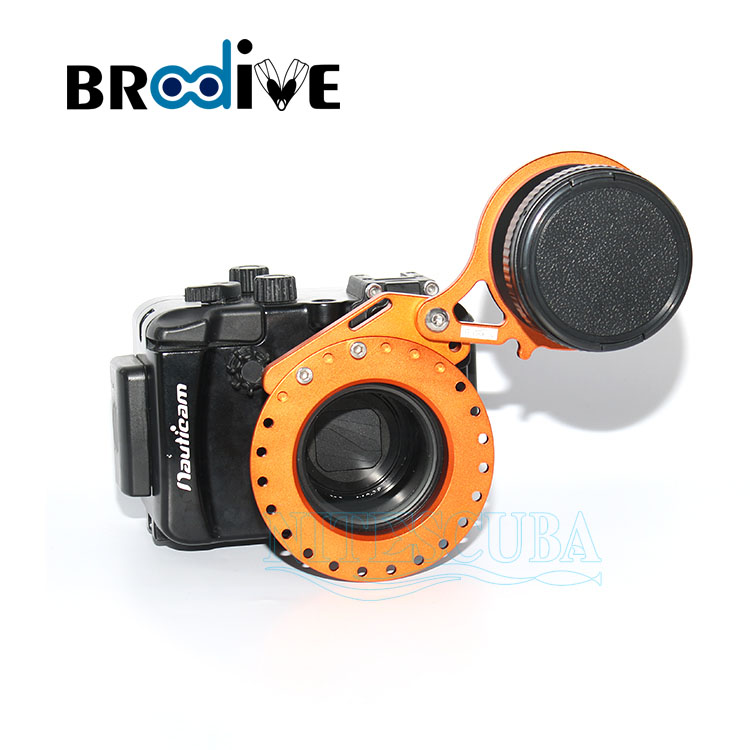Diving black card 5 Olympus TG6 camera waterproof shell flip-type macro mirror transfer quick release ring flip cover